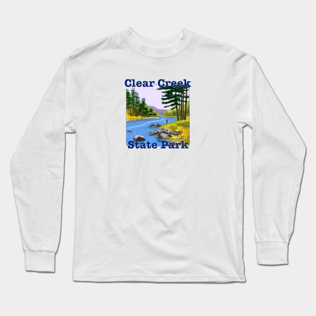 Clear Creek State Park, Pennsylvania Long Sleeve T-Shirt by MMcBuck